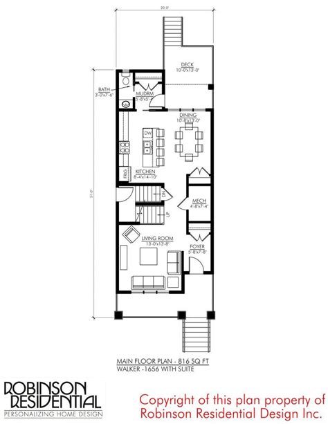 Craftsman Walker 1656 With Suite Robinson Plans Apartment