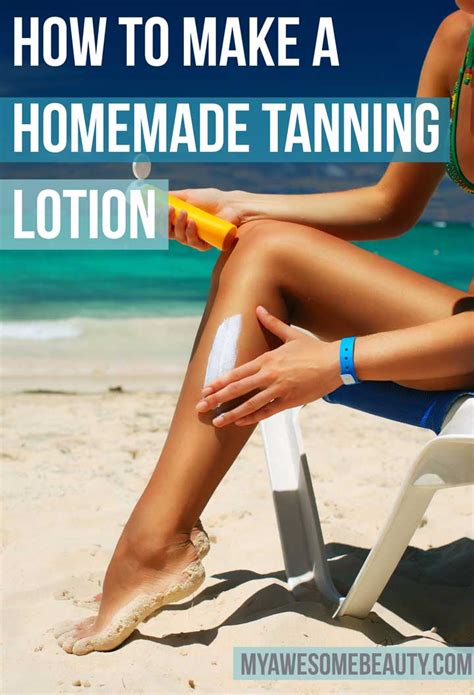 Before spray tanning yourself, watch this video as it shows how the lady from sienna x is spray tanning her model. How to make Your Own Homemade Tanning Lotion In Easy Steps