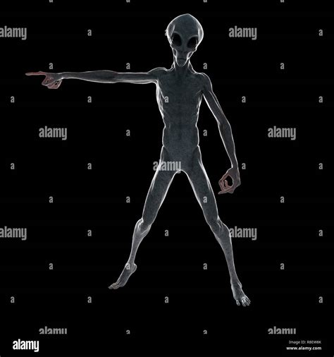 Illustration Of A Humanoid Alien Stock Photo Alamy