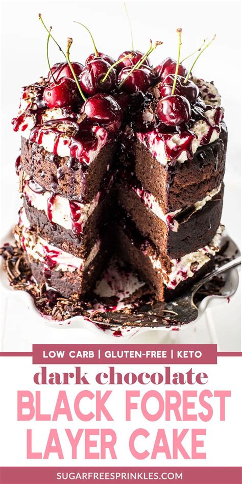 The combination of the light coconut flour crust with the rich chocolate filling makes this the perfect dessert for everyone. A dark chocolate black forest cake with gooey cherry ...