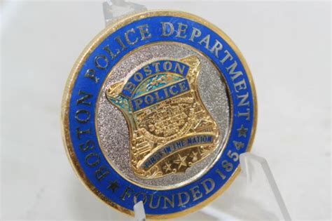 Boston Police Department First In The Nation Challenge Coin Ebay