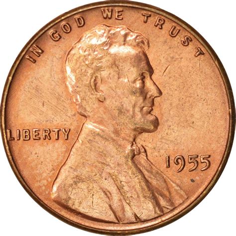 One Cent 1955 Wheat Penny Coin From United States Online Coin Club