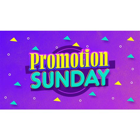 Promotion Sunday Title Graphics Church Media