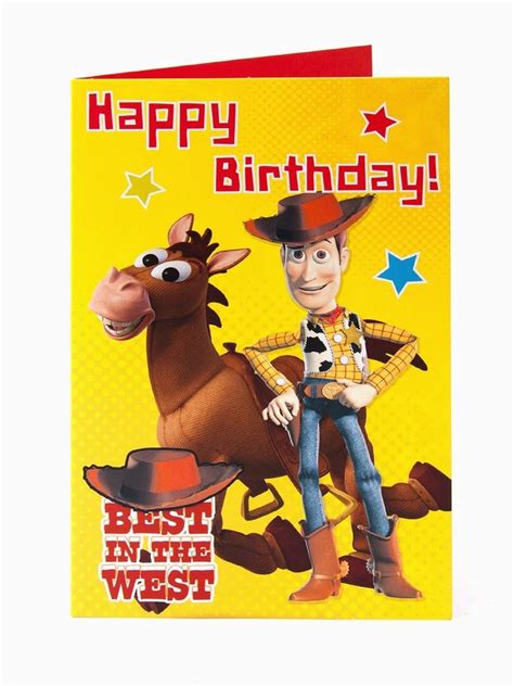 Toy Story Birthday Cards Disney Toy Story Bullseye Woody Best In The