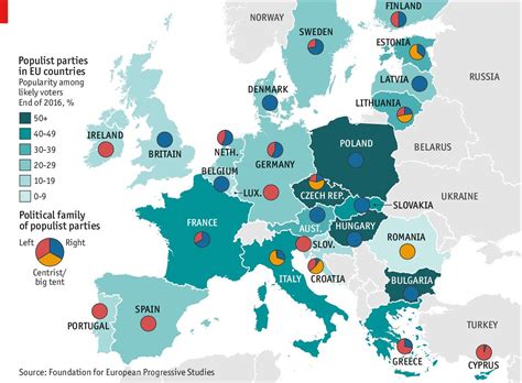 the popularity of populist parties in the eu r mapfans