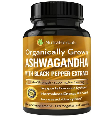 Ashwagandha Supplement Made With Organic Ashwaganda Root Powder Mg