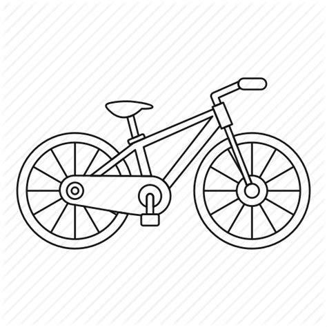 Bike Line Drawing At Getdrawings Free Download