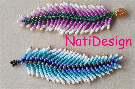 More Beaded Feather Jewelry Tutorials In 2020 Beaded Jewelry Patterns