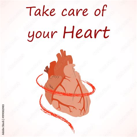 Heart Health Poster Banner Design Template Take Care Of Your Heart