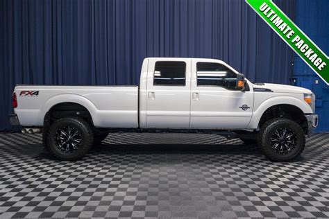 Used Lifted 2014 Ford F 250 Lariat Ultimate Package 4x4 Diesel Truck