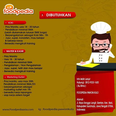 Lowongan kerja msh (warehouse) manager. Lowongan Kerja Resto Foodpedia di Solo - INFO LOKER SOLO