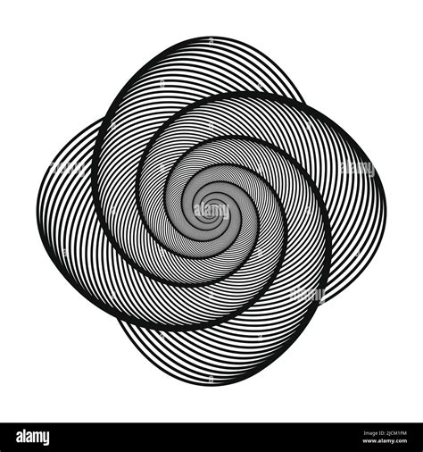 Espiral De Forma Geométrica Dinámica Elemento Gráfico Abstracto