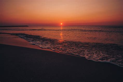 Seashore During Sunset