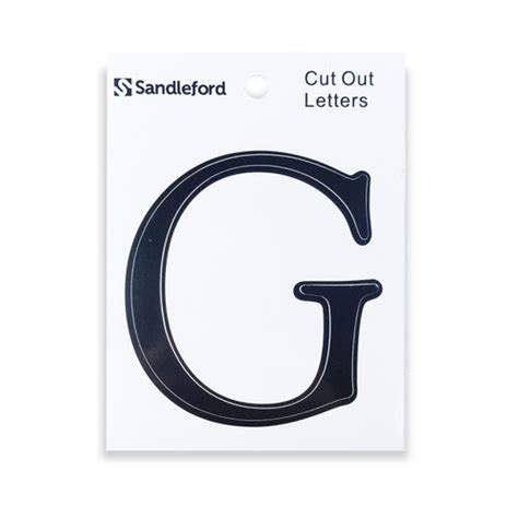 Sandleford 80mm Black Goudy Cut Out Self Adhesive Letter G