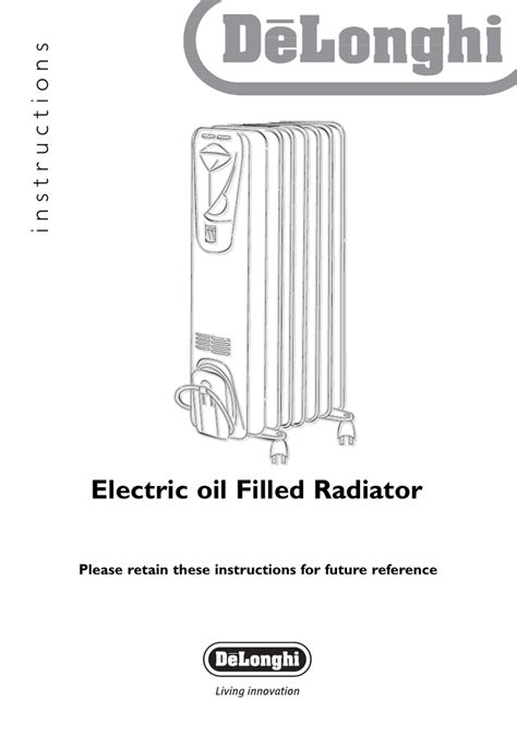 Delonghi Electric Radiator Manual