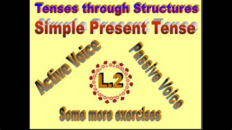 Simple present tense passive voice formula. TENSES SIMPLE PRESENT TENSE ACTIVE AND PASSIVE VOICE 2 ...
