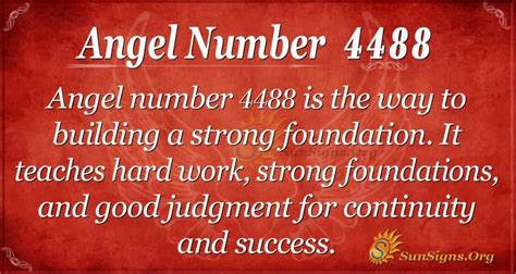 Angel Number 4488 Meaning Building An Empire Sunsignsorg