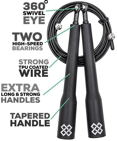 Crux Gear Crossfit Speed Jump Rope Best For Rx Double Under Wods