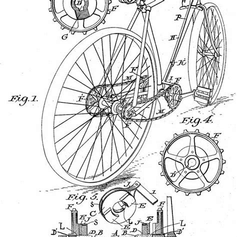 1897 Patent Velocipede Bicycle History Invention Inventions Bicycle