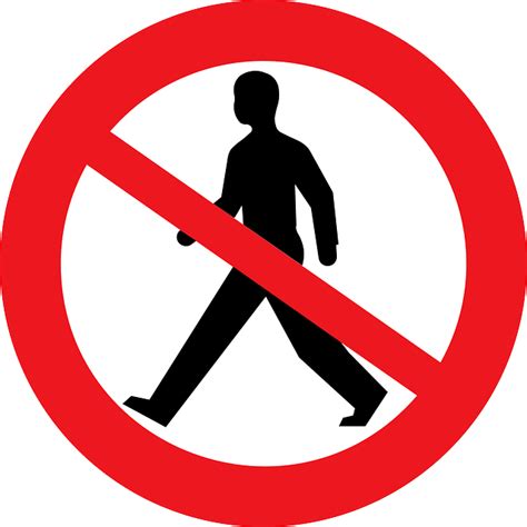 We do not allow smoking. No Pedestrians Sign Walking · Free vector graphic on Pixabay