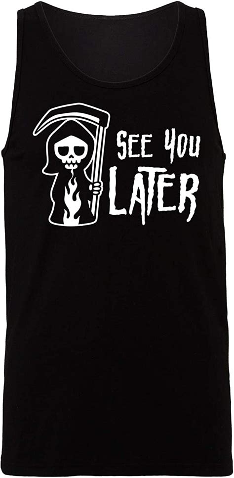 Hippowarehouse See You Later Grim Reaper Vest Tank Top Unisex Jersey