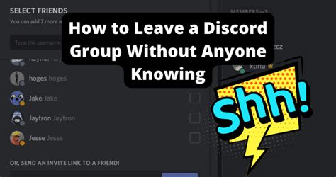 How To Leave A Discord Group Chat Without Anyone Knowing Techzillo