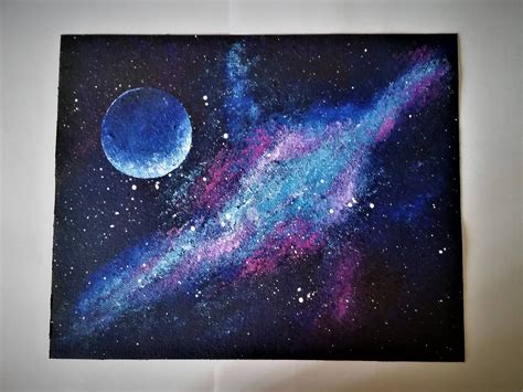 8 X 10 Galaxy Painting By Tiffsdoodleutopia On Etsy Galaxy Painting