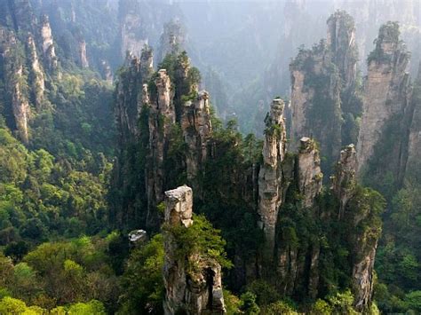 Zhangjiajie national forest park was the first national forest park in china, listed as unesco world heritage site in 1992. China - in Asia - Thousand Wonders