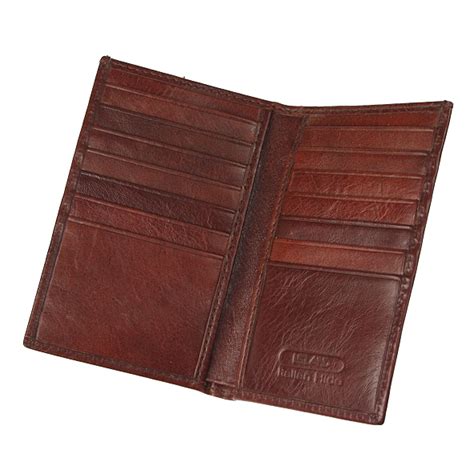 Brown Italian Leather Credit Card Holder Elegant Extras