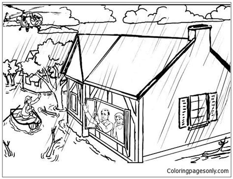 Natural Disaster Coloring Pages Coloring Home