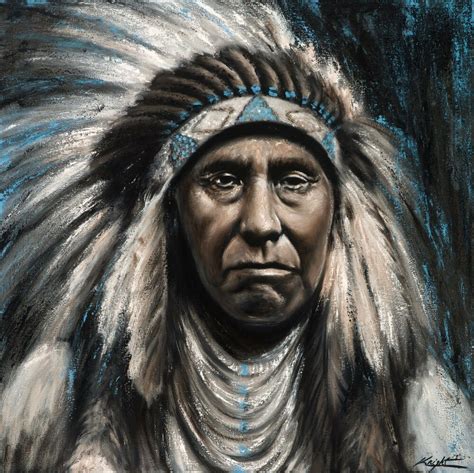 Chief Joseph Native American Artwork Oil Painting