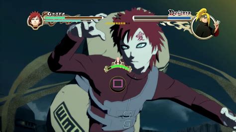 Gaara Vs Deidara Naruto Shippuden Ultimate Ninja Storm 2 Trilogy