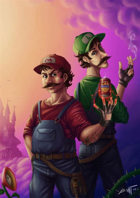 Mario And Luigi Amanita Beer By Feintbellt On Deviantart