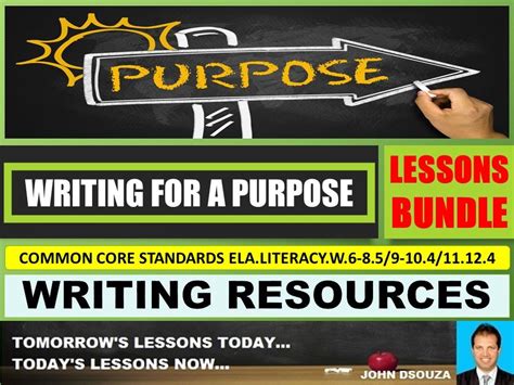 Writing For A Purpose Lessons And Resources Bundle Teaching Resources