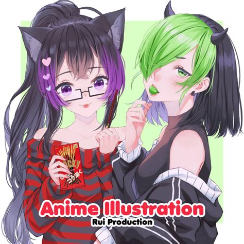 Draw Your Character In Anime Style By Ruiproduction Fiverr