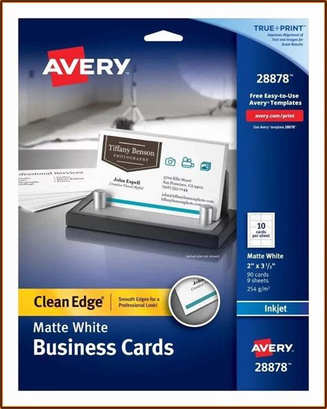 Avery Template 8371 Business Cards Free Download Postcard Resume