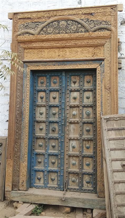 Antique Vintage Rajasthani Doors Antique Doors Traditional Front