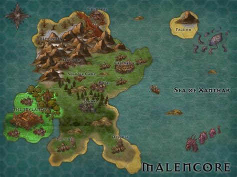 Oc Made A Map Using Inkarnate Introducing Malencore Rdnd