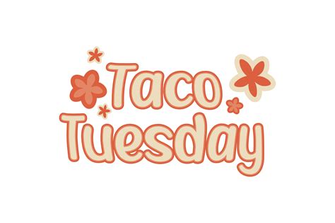 Groovy Kitchen Sign Taco Tuesday Svg Cut File By Creative Fabrica