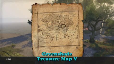 Eso Greenshade Treasure Map V Location The Elder Scrolls Online
