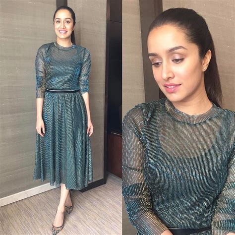Shraddha Kapoor Looked Cute And Gorgeous In Madisons Designer Midi Dres