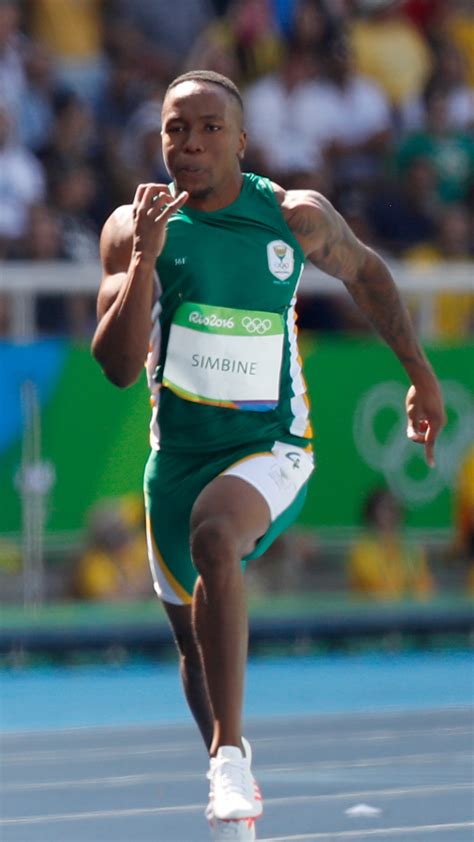 Simbine, considered a genuine medal contender in the event, was slow out of the blocks but recovered beautifully to win his heat, too, in 10.08. Akani Simbine - Wikipedia
