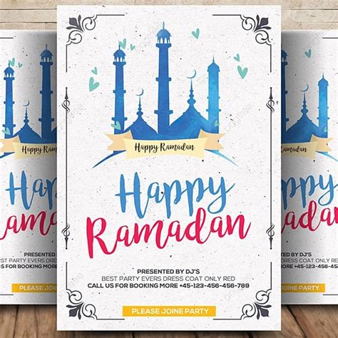Happy Ramadan Flyer Psd Template For Free Download On Pngtree