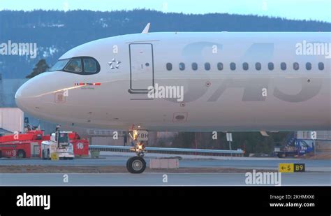 Airplane Airbus A321 New Sas Livery Scandinavian Airlines Side View