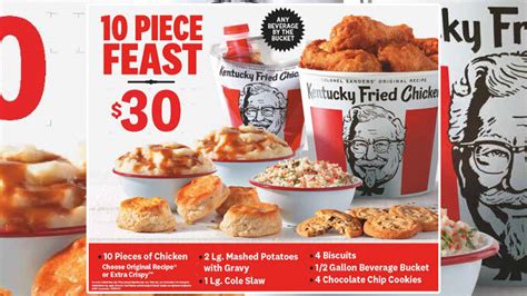 Kfc Offers New 30 10 Piece Feast Starting May 28 2021 Chew Boom