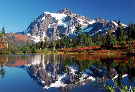 Beautiful Mount Shuksan In Washingtons North Cascade Mountains I Took