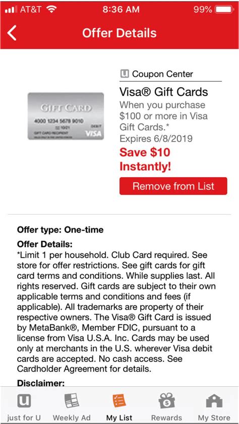 Ask to speak to a customer support representative. Expired Safeway: Save on $10 on $100 Visa GC [Vons, Randall's, Albertsons, Tom Thumb, Acme ...