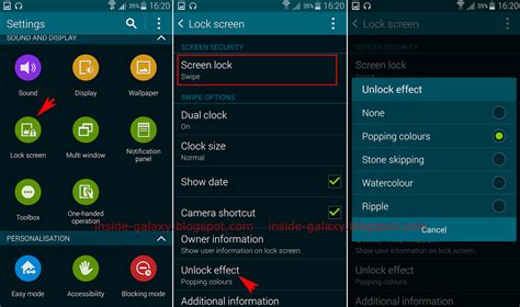 Download Inside Galaxy Samsung S5 How To Change Lock Screen Effect In