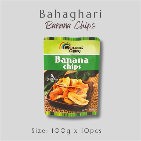 Bahaghari Banana Chips 100 Grams Set Of 10 Shopee Philippines
