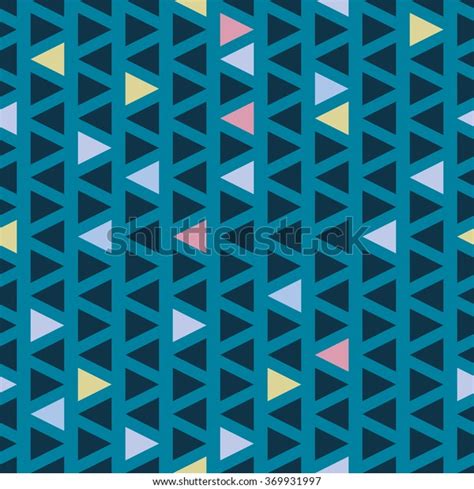 Seamless Triangle Pattern Vector Background Geometric Stock Vector